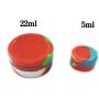 YOFUCA Dab Silicone Container 22ml Large Silicone Dab Jar Non-Stick Food Grade Round Shape Rubber Wax Container Random color (1)