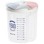 UPKOCH Food Canisters Storage Containers Transparent Plastic Sugar Grain Snacks Beans Nuts Storage Box Organizer 3 Slots