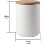 PeleusTech PeleusTech Ceramic Tea Storage Canisters Coffee Food Storage Container for Kitchen Counter, Sugar, Coffee, Canister with Lid