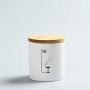 Natural Bamboo Lid Tea Caddy Portable Travel Tea Cans Tea Canister Sealed Storage Bottles Spice Food Jars Home Decor,F