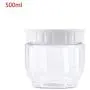 Transparente Küchen-Lebensmittelbehälter mit Dichtung, für Cerealien, Getreide, Reis, Milchpulver, 500ml