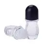 2Pcs Clear Glass Roll-On Deodorant Bottles with Plastic Roller Ball and Black Twist Cap Empty Refillable Deodorant Containers for Essential Oil Aromatherapy Deodorant (50ml/1.69oz) 2Pcs Clear Glass Roll-On Deodorant Bottles with Plastic Roller Ball and Black Twist Cap Empty Refillable Deodorant Containers for Essential Oil Aromatherapy Deodorant (50ml/1.69oz)