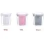 Kitchen Storage Jar, 4 Grids Sealed Can with partition baffle & Transparent Buckle Cover, Rotatable Lid Dry Food Container for Grain Storage Tank