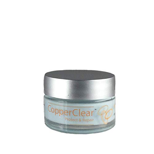 Copper Clear Peptide Night Face Cream-100% All Natural Moisturizer with Zinc, Magnesium and Aloe- Great for Skin, Face and Eyes- NO Parabens, Artificial Fragrances or Preservative (1-oz Jar)