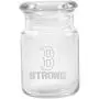 Bocal en verre transparent avec couvercle 135 ml avec le logo Boston Strong de Smoke Promos Bocal en verre transparent avec couvercle 135 ml avec le logo Boston Strong de Smoke Promos