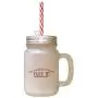 Maroon This Moment Will Never Come Again Enjoy It Frosted Glass Mason Jar With Straw