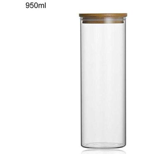 FidgetGear 1pcs Set of 3-450/650/950ml Glass Food Storage Jar Containers with Airtight Lids 950ml One Size