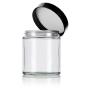 Klar Glas Straight-Sided Jar - 4 oz / 120 ml (6er Pack) + Spatel und Etiketten