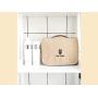 SacSage Hanging Travel Toiletry Bag for Women and Men, Waterproof Portable Shower Bag, Built-in Quality Hook, Bathroom and Cosmetic Makeup Organizer Bag (Beige)