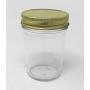 8 oz Mason (Jelly) Half Pint Glass Jars with Metal Lids by Richards Packaging 12 Pack for Canning Tapered Sides