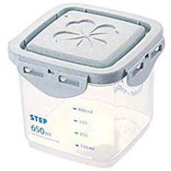 Stackable Plastic Food Storage Box Sealing Jar Household Storage Box Kitchen Fridge Noodle Grain Storage Food Container LPC8178 (650ML)