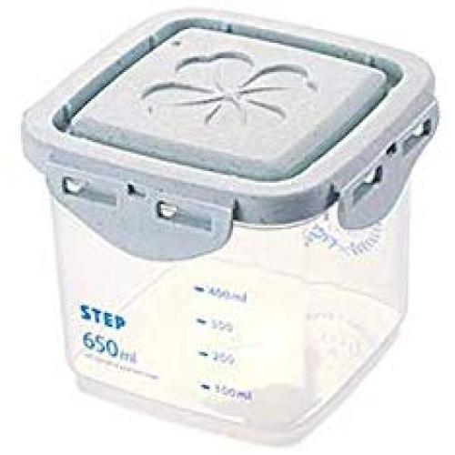 Stackable Plastic Food Storage Box Sealing Jar Household Storage Box Kitchen Fridge Noodle Grain Storage Food Container LPC8178 (650ML)