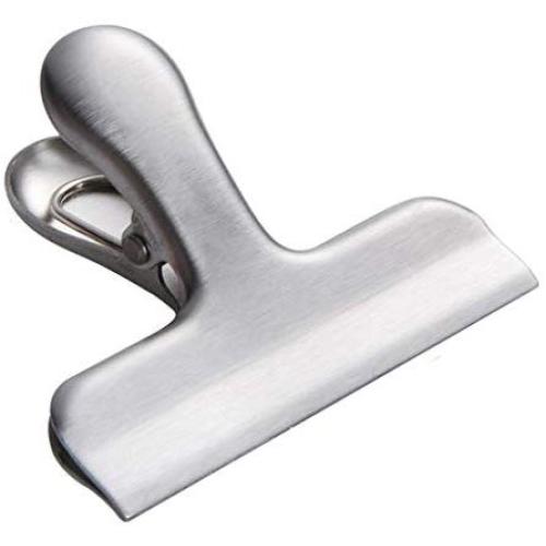 AIUSD Food Storage Stainless Steel Chip Bag Clips 2/3/4 inch Width Durable