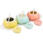 Mini Spice Jars Ceramic seasoning jar three-piece set bottle cans European kitchen supplies