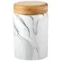Moligh doll Household Ceramics Sealed Cans Grain Storage Tank Kitchen Storage Box Jar Coffee Can Wood Cover Tea Bottle Storage Jars L Grey