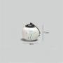 Confetti-Y Hand Painted Ceramic Tea Cans Small Mini Portable PuEr Green Tea Sealed Cans Storage Tanks Travel Tea Caddy,E