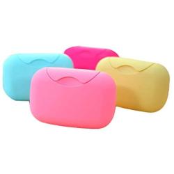 Maikouhai New Bathroom Dish Plate Case Home Shower Travel Hiking Holder Container Soap Box (S)