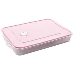 Loneflash Food Storage Container, Single Layer Refrigerator Food Dumplings Airtight Storage Container Plastic Box for Dumplings, Small Volume of Food