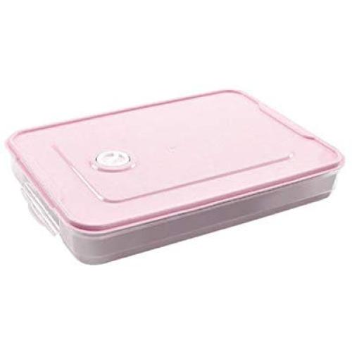 Loneflash Food Storage Container, Single Layer Refrigerator Food Dumplings Airtight Storage Container Plastic Box for Dumplings, Small Volume of Food