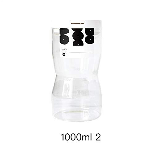 Yl Ly Glass Sealed Cans Snacks Candy Storage Bottle With Lid Household Kitchen Food Storage Box Storage Tank 1000Ml2