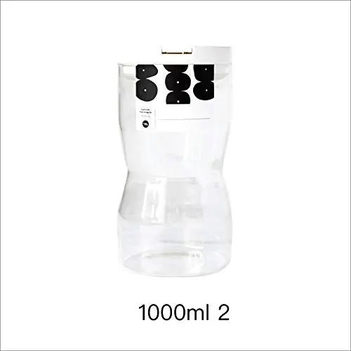 Bouteilles de stockage en verre Yl Ly pour aliments et bonbons avec couvercle - Réservoir de rangement de 1000 ml pour la maison et la cuisine. Bouteilles de stockage en verre Yl Ly pour aliments et bonbons avec couvercle - Réservoir de rangement de 1000 ml pour la maison et la cuisine.
