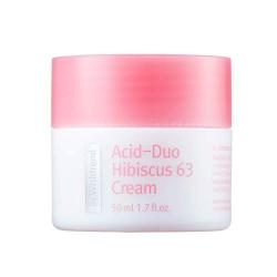 [By Wishtrend] Acid-Duo Hibiscus 63 Cream, daily gentle exfoliating cream, LHA, PHA, moisturizer, All skin type, light lotion texture