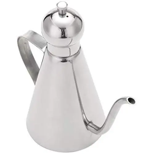 GTJXEY Stainless Steel Olive Oil Can Dispenser Pot Drizzler Canister Deluxe Silver ColorKitchen Tools Food Jar Cruets Utensil Storage GTJXEY Stainless Steel Olive Oil Can Dispenser Pot Drizzler Canister Deluxe Silver ColorKitchen Tools Food Jar Cruets Utensil Storage