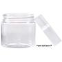 Home Décor Premium Clear 2 Ounce Plastic Jar Containers Storage Durable Strong Decorative