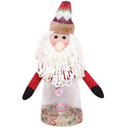 Christmas Candy Bag Candy Jar, Santa Claus Elk Snowman Transparent Jar Table Decoration, Lovely Treat Bags Christmas Cookie Bags, New Year Children Garden Home Decor (A, 20x10cm) Christmas Candy Bag Candy Jar, Santa Claus Elk Snowman Transparent Jar Table Decoration, Lovely Treat Bags Christmas Cookie Bags, New Year Children Garden Home Decor (A, 20x10cm)