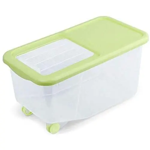 Dicht verschließbare Küchen-Aufbewahrungsgläser, stapelbare Müsligeschöpfe mit luftdichten Deckeln, BPA-freier & lebensmittelechter Kunststoff, ideal für Müsli, Reis, Nudeln, Mehl, Kaffee, Tiernahrung.