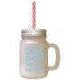 Light Blue I Already Own Enough Shoes Said No One Ever Frosted Glass Mason Jar With Straw