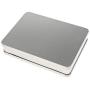 Injoyo 7.4 x 5.4 x 1.5 Inches Rectangular Empty Stainless Steel Tin Box Container for Home Storage