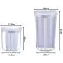 Kitchen Storage Organizer Cereal Container Rice Cereal Grain Bean Container & Measuring Cup Sealed Box Silicone Ring Sealed Tank Condiment bottles (Color : PK L)