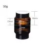 3 Pièces Pots en Verre Ambr Refillables Élévés pour Crème, Lotion, Ombre à Paupières, Poudre, Apprêt, Contenants avec Couvercles Plastiques Noirs et Disques Intérieurs - 30ml/1oz 3 Pièces Pots en Verre Ambr Refillables Élévés pour Crème, Lotion, Ombre à Paupières, Poudre, Apprêt, Contenants avec Couvercles Plastiques Noirs et Disques Intérieurs - 30ml/1oz