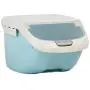 Kitchen Rice Storage, Container Box Fresh Grain Dry Food Sealed Storage Bin Organization, Blue 6KG