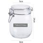 Clear Glass Candy Jar with Lid - Wide Mouth Preserving Jar Cookie Container Tea Storage Canisters Food Storage Container (750 ML/25 OZ)