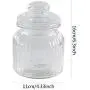 Ensemble de bocaux en verre transparent - 2 petits contenants à biscuits avec couvercle, pots à thé (650 ml / 22 oz) Ensemble de bocaux en verre transparent - 2 petits contenants à biscuits avec couvercle, pots à thé (650 ml / 22 oz)