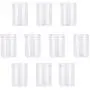Klare Kunststoffbehälter, 10er Set – Leere, wiederbefüllbare Gläser mit Deckel für Küche, Trockenwaren, Nüsse, Süßigkeiten, kleine Accessoires (630 ml)
