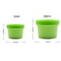 50/100 Gram Empty Plastic Mini Storage Containers Jar With Lid Container Cream Box/Bottle Make Up Cream Sample Mask Cap Best Xmas Gift Pack of 3 (50ml, Green)