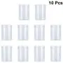 UPKOCH 10pcs Clear Plastic Airtight Food Storage Container Canister for Snacks Spice Grain Cereals 500ml