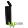 W Gallery 10 Black 60 Dram Pop Top - Airtight Smell Proof Containers - Plastic Medical Grade Prescription Bottles for Pills Herbs Flowers Supplements, Bulk Pack, Not Glass Jars