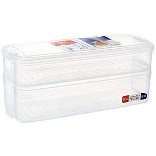FGDJEE Food Storage Containers Refrigerator Bin Plastic Food Containers Space Saving Easy Snap Lock BPA Free Kitchen Use (B)