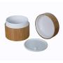 1PCS 50ml Empty Portable Eco-Friendly Bamboo Cosmetic Cream Jar Bottle Refillable Face Cream Pot Container With Bamboo lids and Inner Liners For Travel DIY Sample Eyeshadow Essential Oils