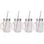 CUPVANNA | MASON JAR MUGS with Stainless Steel Lids and Straws and Straw Cleaning Brush | 16oz Mason Jar Glasses with Handle and Stainless Steel Lids & Straws with Cleaning Brush (16 oz, 4 sets) CUPVANNA | MASON JAR MUGS with Stainless Steel Lids and Straws and Straw Cleaning Brush | 16oz Mason Jar Glasses with Handle and Stainless Steel Lids & Straws with Cleaning Brush (16 oz, 4 sets)