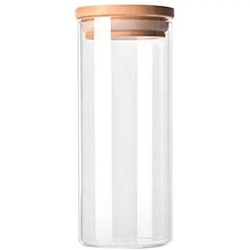 Transparent High Borosilicate Glass Kitchen Storage Bottle Store Food Ingredient Candy Biscuit Storage Jar Organization – Klare Hochboraquagel-Aufbewahrungskübel für Küche, Lebensmittel, Süßigkeiten, Kekse – Organisationsbehälter.