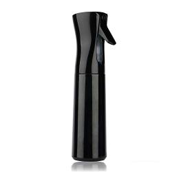 Fine Mist Continuous Spray Bottle for Hair, Uceoo Black Mist Spray Bottle Hair Mist Bottle for Curly Hair 10oz / 300ml