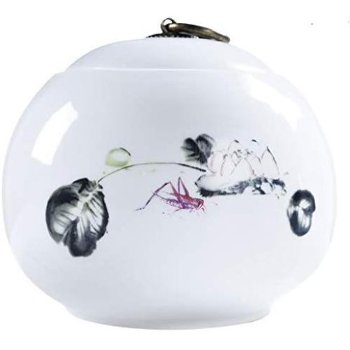 Storage Jar, Household Ceramic Cans, Creative Covers, Household Storage Sugar and Salt Containers, Coffee Cans, Tea, Herbs, Candy, Etc. 13.513cm