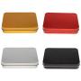 joyMerit Small Tin Box Container, Rectangular Tin Storage Case - 1.5 x 8.5 x 2.3 cm, Silver