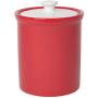 Now Designs 5105002aa Vintage Stoneware Food Canister with Lid, 58 Ounce Capacity, Red