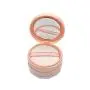 Leere, wiederbefüllbare Make-up-Puderbox mit 20 ml (0,67 oz) + weicher Puff-Applikator + Spiegel und Siebdeckel für DIY Kosmetik – ideal für BB-Cream. (Rosa)